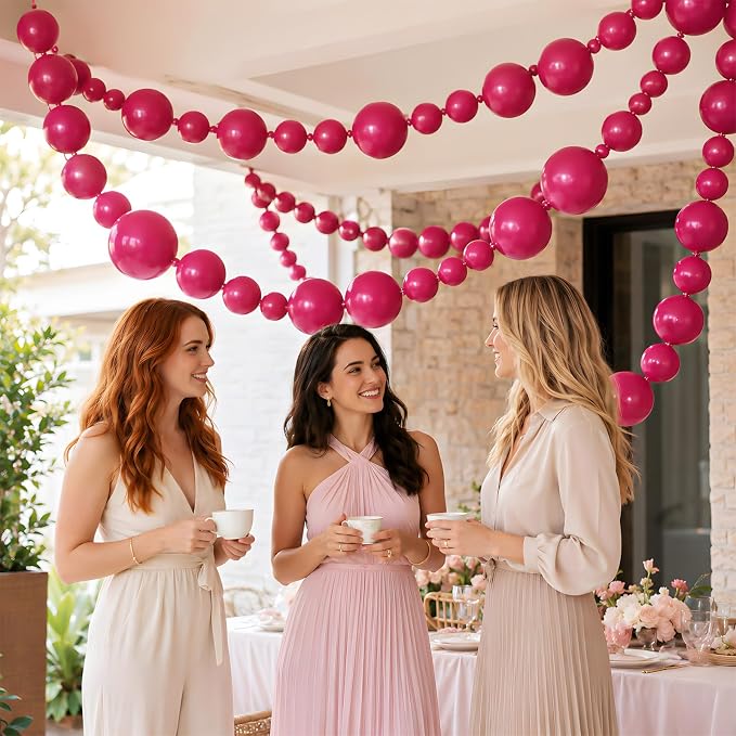 Hot Pink Linking Balloons - Image 4