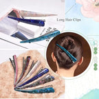 Large Metal Duckbill Hair Clips for Women, 6 Pieces & 5.5 Inch Long Non-Slip French Twist Clips, Chic Alligator Clips for Styling Thick Long Hair