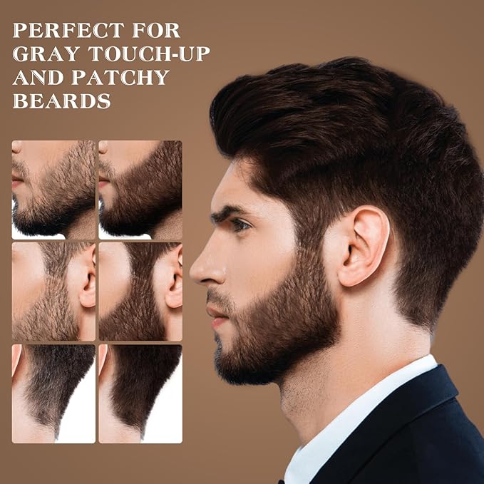 Hairline Shadow Powder, Dark Gray, Root Touch Up Powder for Instantly Gray Hair Cover Up, Women Color Root Coverage for Thinning Grey, Mens Roots Concealer for Hair Loss Beard Line, #4