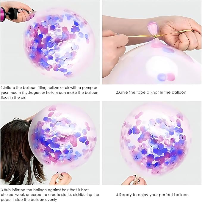 Pink and Blue Balloons, for Birthday Baby Shower Party Decorations - Image 3
