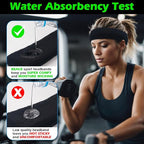 ONUPGO Sweatband Headbands for Men & Women -12PCS Sports Headbands Moisture Wicking Athletic Cotton Terry Cloth Headband for Tennis,Basketball,Football,Gym,Working Out