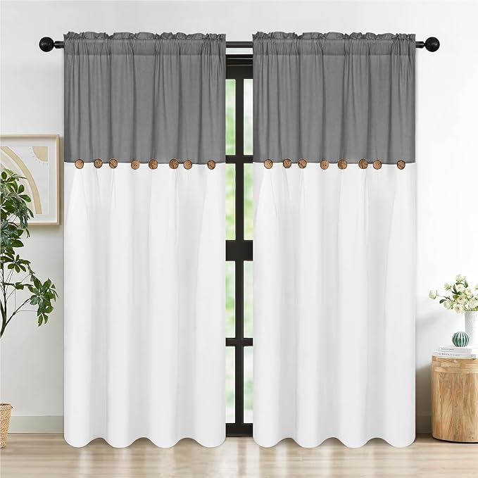 Farmhouse Cotton Linen Curtains - Image 2
