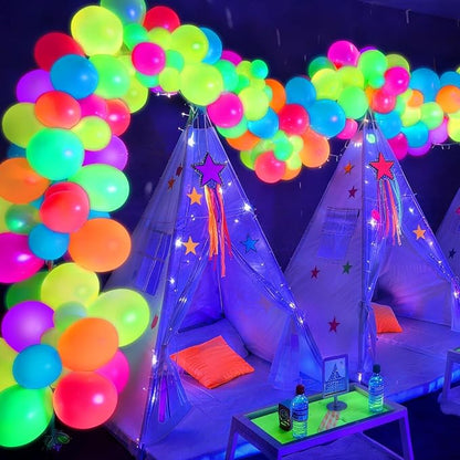 Mega-L UV Neon Balloons, Graduation, Back to School, Neon Birthday Party - Image 8