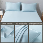 Bella Coterie | Luxury Bamboo Viscose King Size Pillowcase Set | 100% Organically Grown | Ultra Soft | Cooling | 2 Pcs [Coastal Blue]