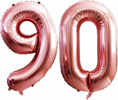 Number 90 Balloons for 90th Birthday Party Decorations, 42 Inch Jumbo Foil by GOER