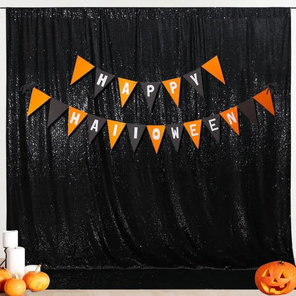 SquarePie 6x8ft Black Sequin Backdrop, High Density Non-Transparent Glitter - Image 8