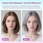 Gray Hair Spray, Temporary Hair Color Spray For Kids Women Men, Hair Dye Washable Temporary Hair Color Wax, One-Time Use Color Hair Spray for Crazy Hair Day, Halloween Christmas Cosplay Party (Gray)
