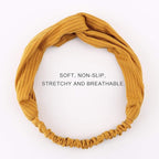 Elastic Knotted Headbands for Women Cloth Head Hair Bands for Women's Hair Non Slip Boho Wrap Twisted Hair Accessories