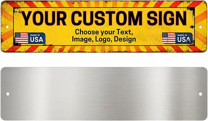 Custom Plain Arrow Metal Sign by DC by DreamController