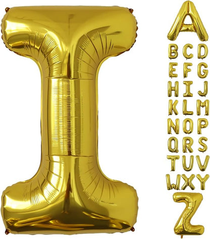 Letter Balloons Gold Party Balloon by United-UnicornsParty