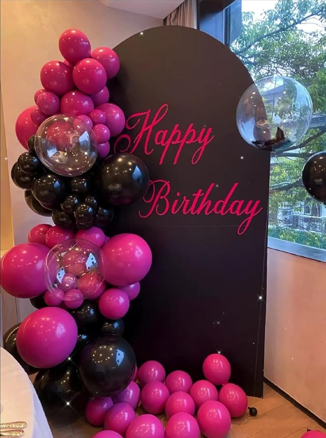 Awenztech 120pcs 5 inch Hot Pink Latex Balloons | Wedding, Engagement, Bridal - Image 4