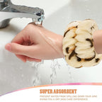 Face Wash Set - Headband, Wristbands with Holder, Microfiber Absorbent Spa Scrunchies