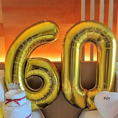 40 inch Gold Number Balloon Giant Foil Helium Balloons Gold Number 0 Balloon - Image 7