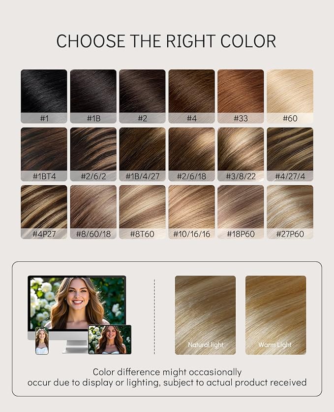 VINBAO Invisi Edge Tape in Hair Extensions Human Hair, 18in 50g 20pcs Caramel Blonde Highlights Platinum Blonde, Invisible Injected Tape Ins Luxury Remy Hair 18inch #27P60