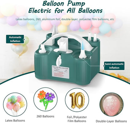 4-in-1 Balloon Pump Electric Balloon Pump Inflador De Globos Electrica Sports - Image 2