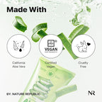 Nature Republic MILD & MOISTURE ALOE VERA WATERY GEL (TUBE) Quick Hydration & fast absorbing non-sticky texture, aftersun cooling pack, Moisturizing Face Skin & Hair,korean skin care All Skin Types
