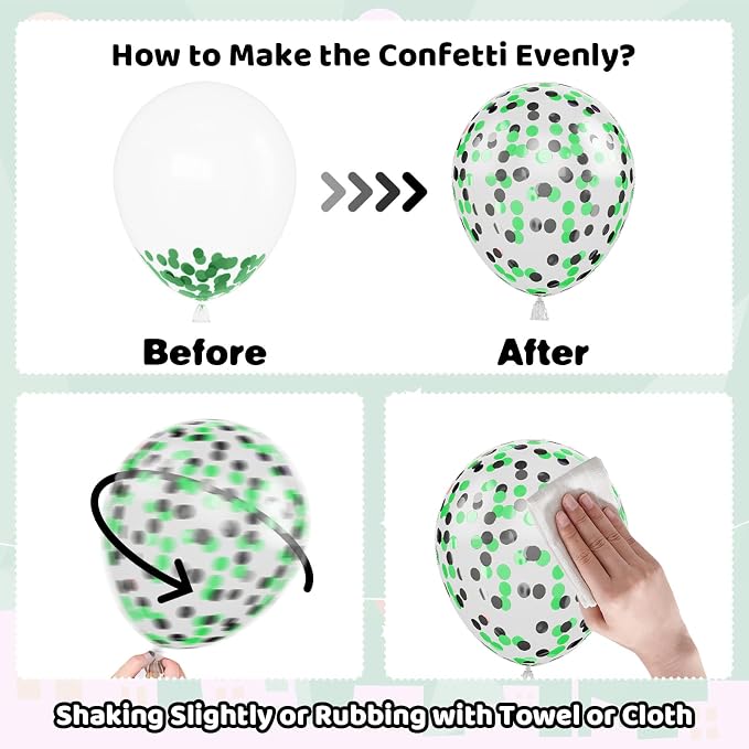 Paready Green and Brown Balloons - Image 9