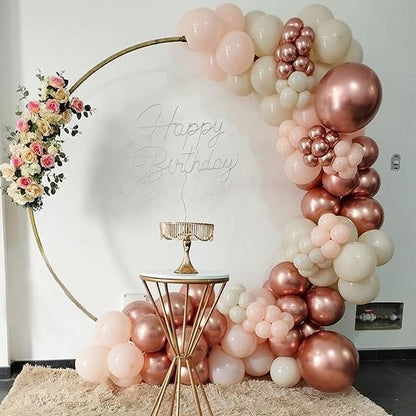 Dusty Pink Balloons, Blush Pink Balloons Cream White Balloon, Pearl Light Rose - Image 9