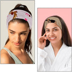 6 Pcs Stretchy Headbands for Women, Absorbed Sport Headband Soft Twist Knotted Headbands for Daily Life Yoga Workout, Dogs Collection Multi Animal