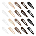 20Pcs Snap Hair Clips for Women Waterdrop Non-slip Hair Clips for Thin Fine Hair, Fashion Drip Glaze Metal Hair Barrettes