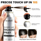Root Touch Up Hair Color Spray–4oz, Sweat-Resistant & Natural, Instant Gray Hair Cover Up, Temporary Root Concealer Hair Filler Dye Spray for Hairline, Scalp&Thinning– Medium Brown–Women & Men