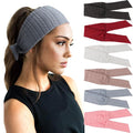 DRESHOW 6 PCS Adjustable Headbands for Women Knotted Headbands Elastic Non-Slip Fashion Hair Bands for Workout Sports Running Yoga