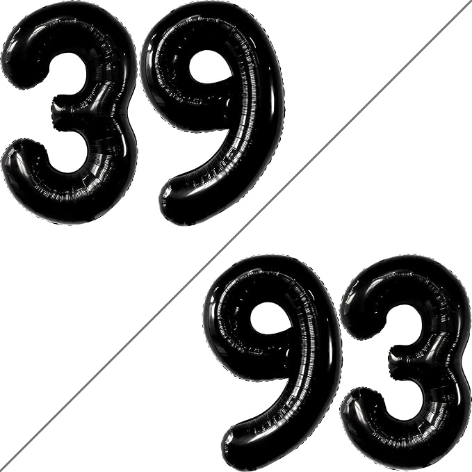 KatchOn Big 39 Balloons Numbers Black - Image 2