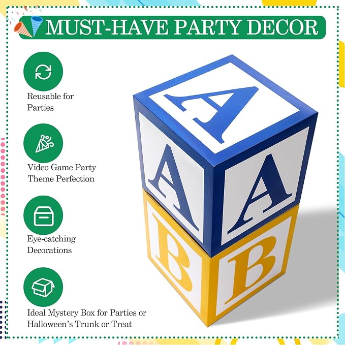 Kolldenn 3 Pcs ABC Balloon Box Decorations First Day of School Back to School - Image 4