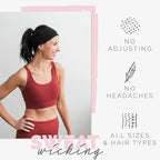 Maven Thread 4" Wide Workout Headbands for Women (4 Pack) – Non-Slip Sweatbands for Gym, Running & Yoga