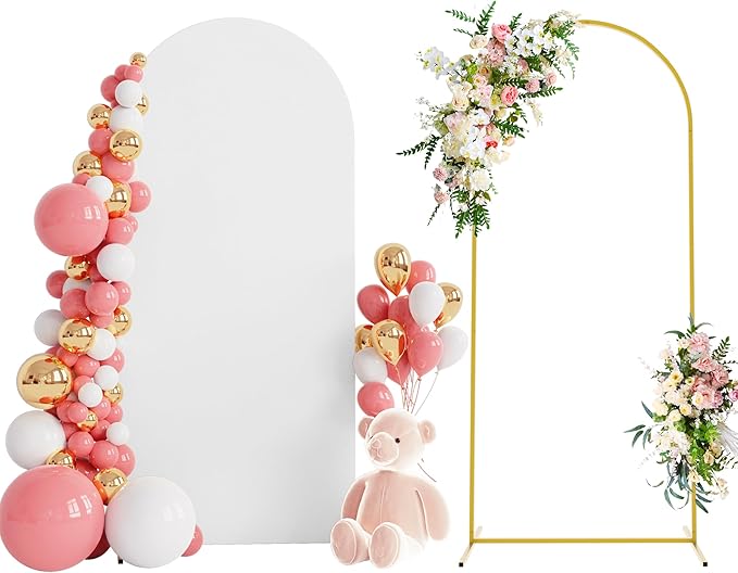 6FT Arch Backdrop Stand and Cover Set, Arch Stand by Wokceer