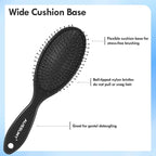 Air Cushion Detangling Hair Brush - 4 Pack Detangler Hairbrush with Ultra Soft Bristles for Effortless Tangle Removal - For Wet Dry Damaged Curly Hair for Women Men Boys Girls Kids - Dark Purple