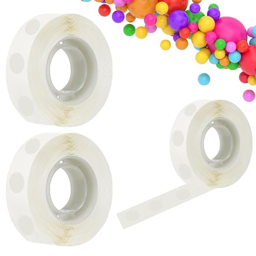 600PCS Glue Balloon Dots, Removable Sticky Spots, Extra Strong Glue Dots Double by Natipo