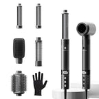 6 in 1 Blow Dryer Brush Set, Powerful Hair Dryer Brush with Auto-Winding Curl L/R, Fast Drying, Smooth Blowouts, Root-Lift Volume, No Heat Damage Frizz-Free Thermal Brush, Hot Air Styler for Travel