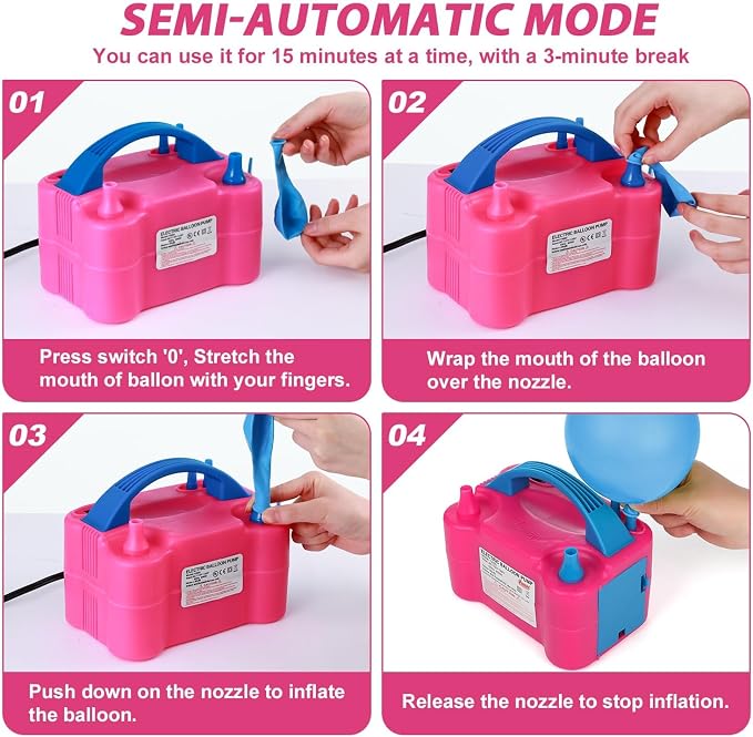 Balloon Pump Electric, Electric Air Pump Replace Manual Balloon Hand Pump - Image 6