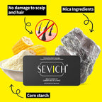 SEVICH Root Touch Up Hair Color Powder with Mirror & Brush – Instant Gray Hair Cover Up, Waterproof Sweatproof Formula, Natural Finish for Hairline & Bald Spot, 48H Long Lasting, Black
