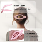 8 Pack Pastel Flat Hair Clips for Girls – Cute Matte Claw Clips in Pink, Blue, Green, Purple, Soft Color Aesthetic Hair Accessories, Non-Slip Barrettes Gift for Teen or Preppy Style