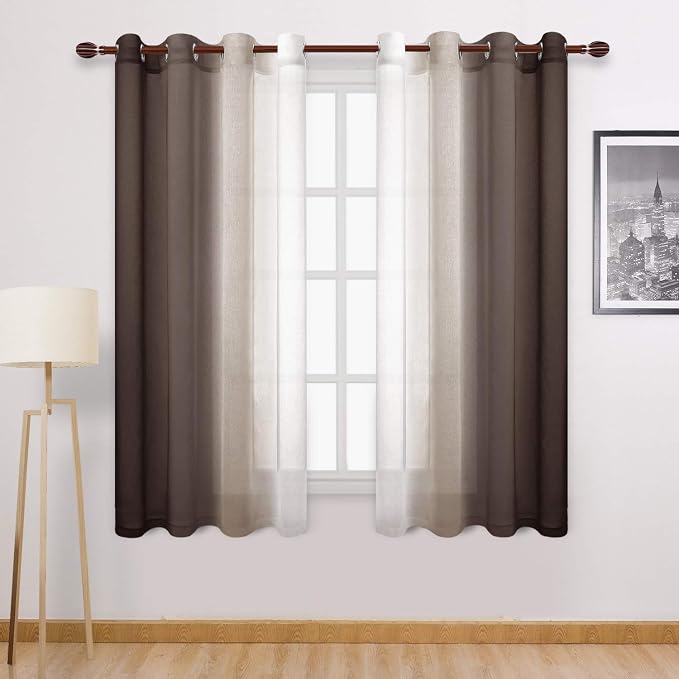 DWCN Ombre Sheer Curtains by DWCN