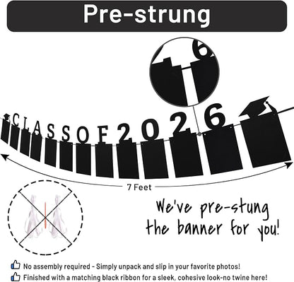 Class of 2026 Graduation Photo Banner | Graduation Decorations 2026 | Class of - Image 2