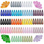 Upgrade Snap Mini Hair Clips - 100PCS Kids Metal Non Slip Hair Bow Clips for Girls Toddlers Hair Accessories(1.2 Inch 20 Colors)