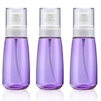 Cosywell Fine Mist Spray Bottle 3.4oz/ 100ml Empty Cosmetic Refillable Travel Containers Plastic Hair Spray Bottle Sprayer for Perfume Skincare Makeup Lotion (3Purple)