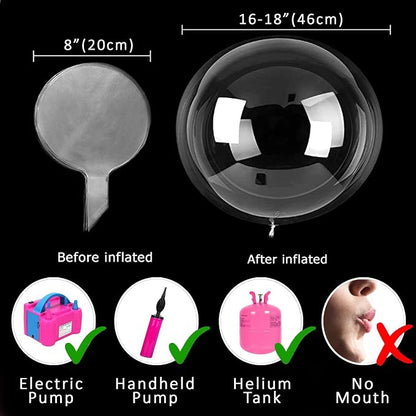 6 Pack LED Balloons, christmas decorations clear transparent - Image 7