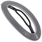 Camila Paris CP3363 French Hair Barrette Clip for Women, Handmade, Gray White, Slide-in Metal-Free Closure, Strong Hold Grip Hair Clips for Girls, No Slip Durable Hair Accessories, Made in France