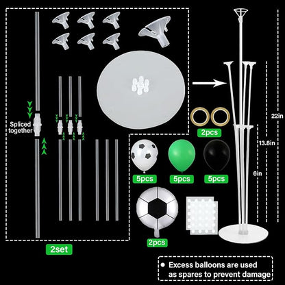 Soccer party Balloons Stand Kit 2 Sets - Image 2