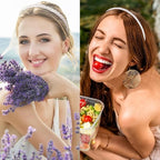 VELSCRUN Headbands for Women 7 Pcs Different Bright Purple Knotted Solid Pearl Head Bands Non Slip Hair Band for Womens Gilrs Thin Thick Short Hair Fashion Accessories