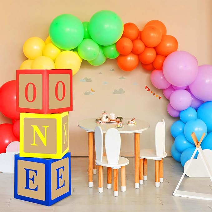 Zhanmai 3 Pcs Toy Inspire Party Decorations ONE Balloon Boxes - Image 7