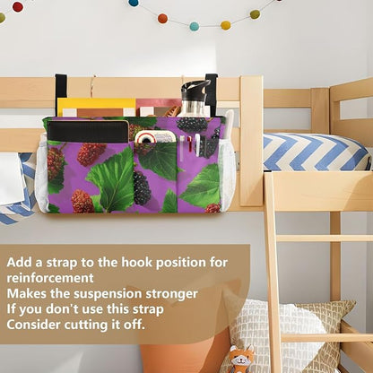 Bedside Caddy Metal Frame Hanging Organizer Bunk Bed Dorm Accessories Hook And - Image 6
