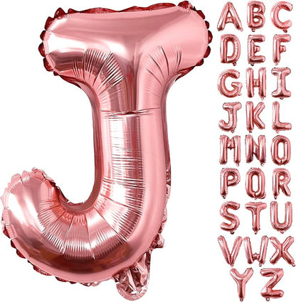 Lovoir 40 Inch Large Rose Gold Letter J Balloons Big Size Jumbo Mylar Foil by Lovoir