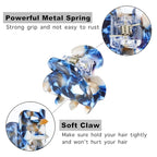 Cobahom Mini Hair Clips and Hair Claws for Women & Girls - Acrylic Jaw Clamps in Flower Colors for Hair Styling