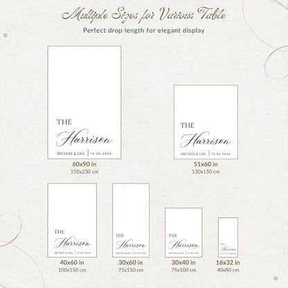 Custom Linen Wedding Table Runner - Image 9