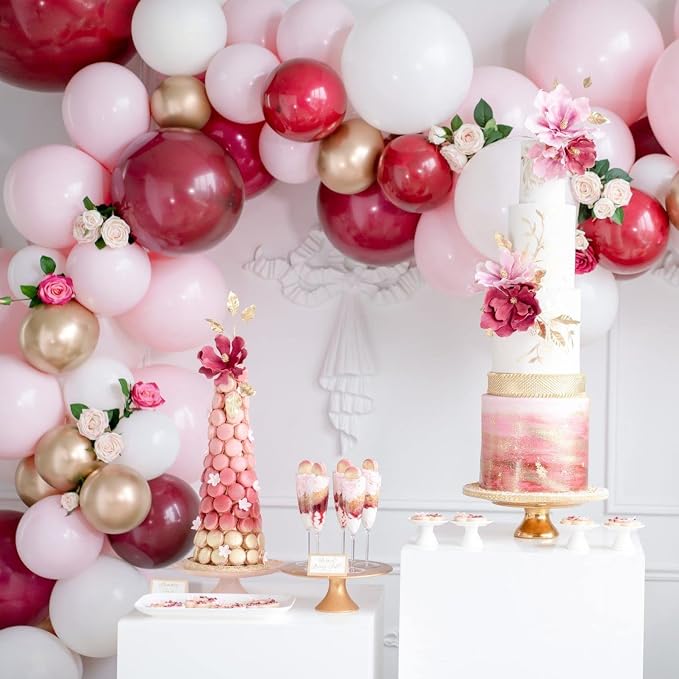 FOTIOMRG 110pcs Light Pink Balloon Garland Arch Kit, 18-12-10-5 inch Pink Latex - Image 7